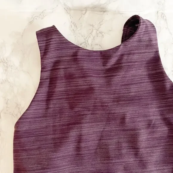 ATHLETA Conscious Space Dye Crop Bra Purple Small S - Picture 4 of 8